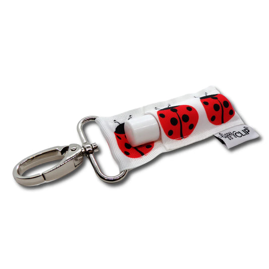 Lippy Clip keychain - ladybugs