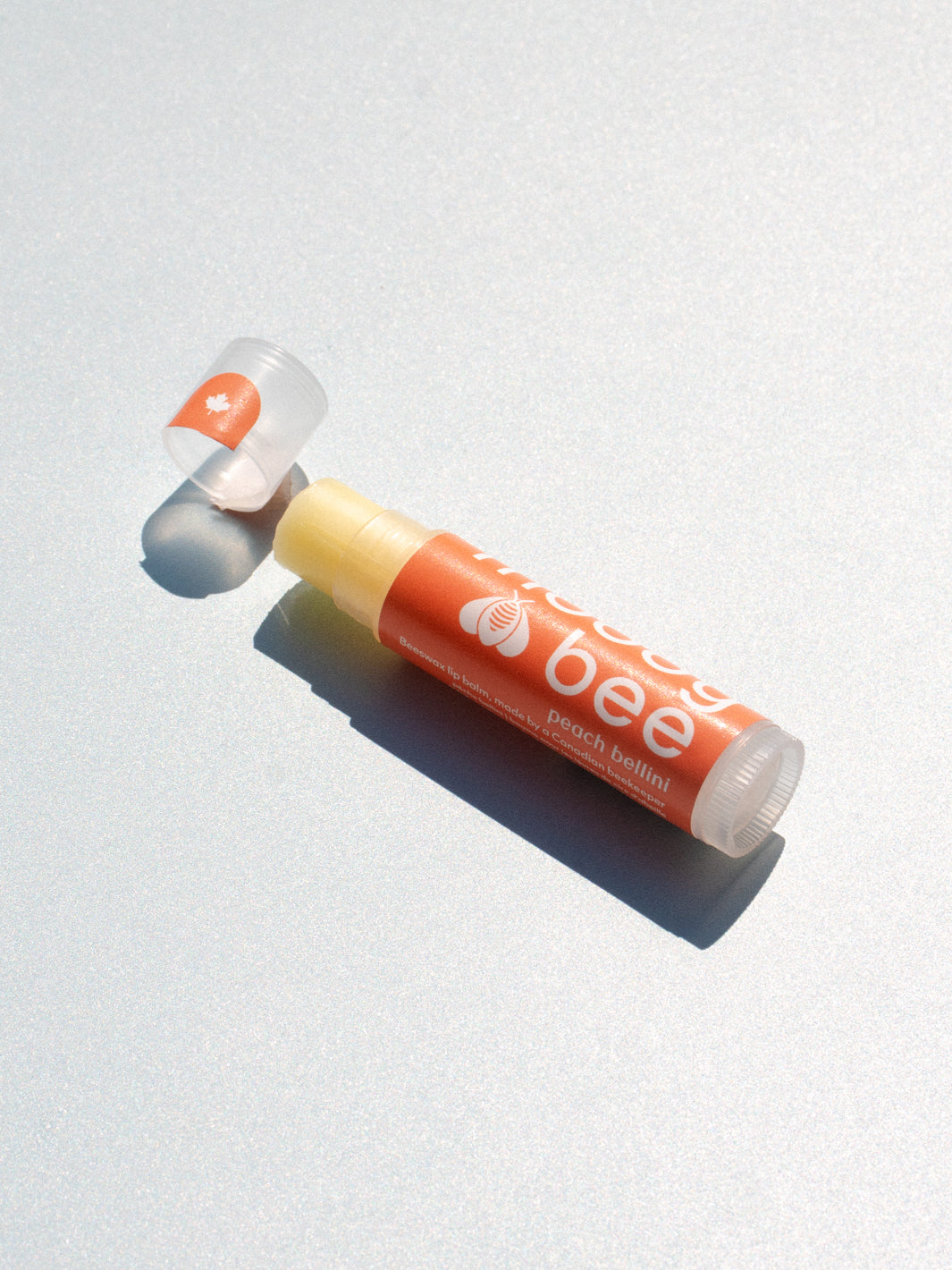 Moody Bee Beeswax Lip Balm - peach bellini