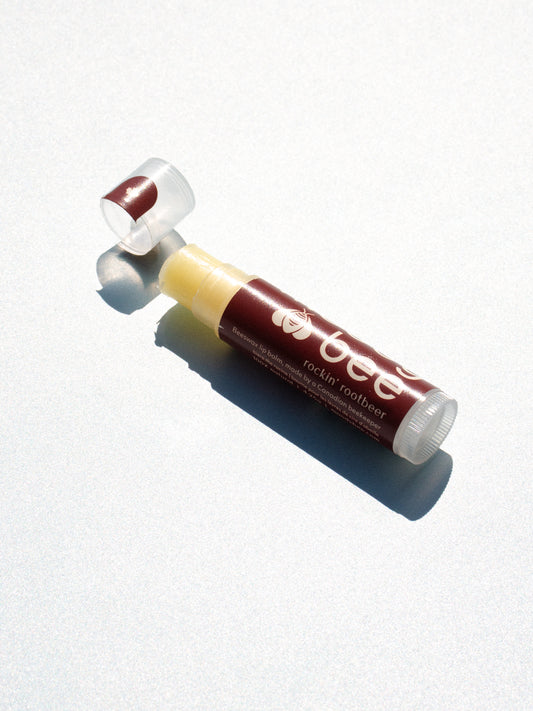 Moody Bee Beeswax Lip Balm - rockin' rootbeer
