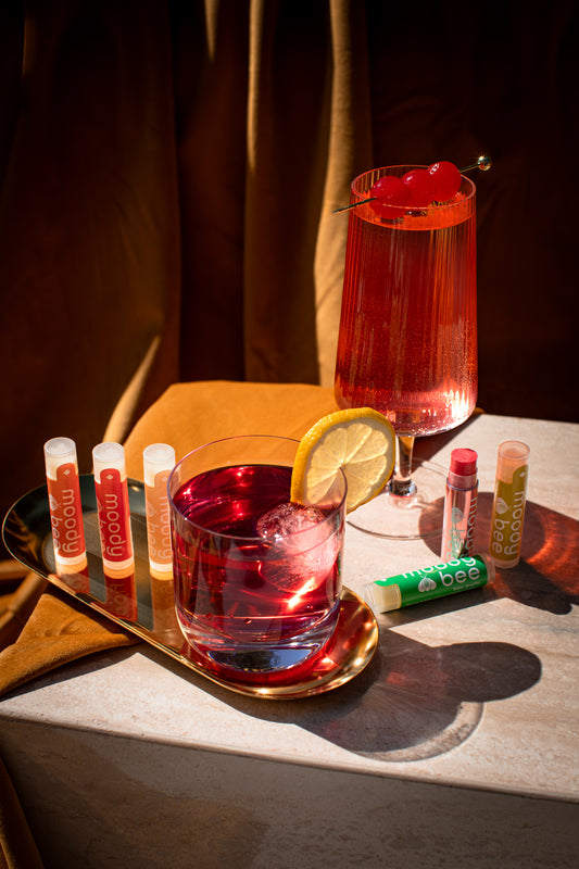 Moody Bee Beeswax Lip Balm - happy hour collection