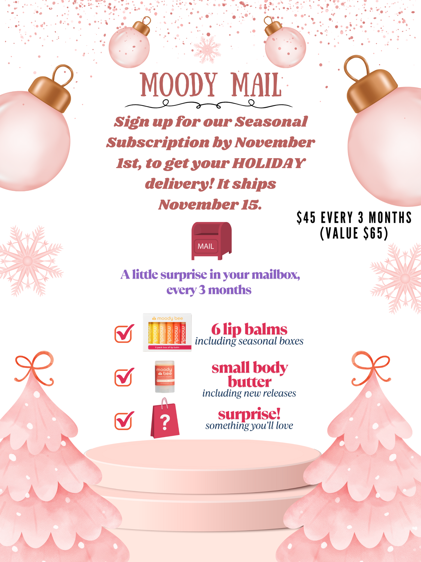 moody mail subscription 🎁📬 - order by November 1 to get your WINTER MAIL 🎄(shipped November 15)