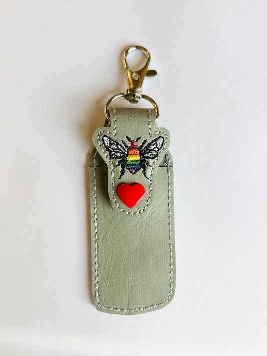 Rainbow Bee Lip Balm Case