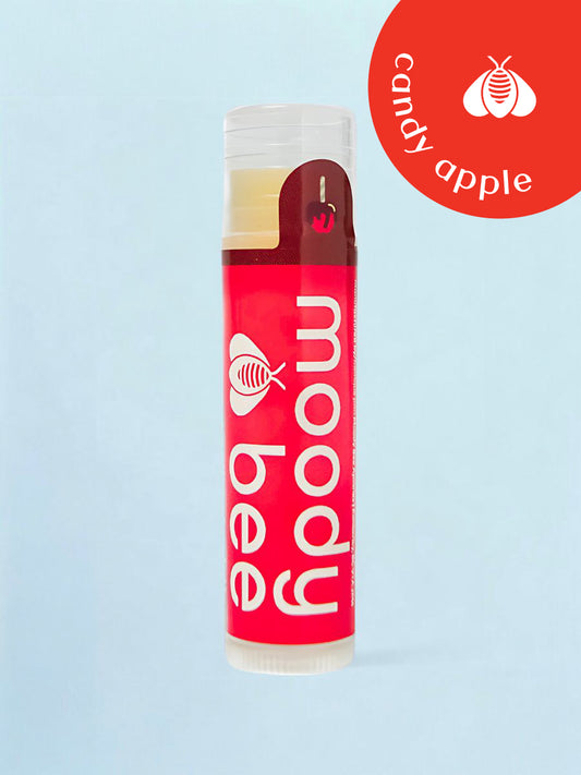 Moody Bee Beeswax Lip Balm - candy apple